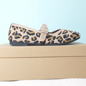 Steve Madden Richmond Leopard Print Mary Jane Women's Ballet Flats Size 6.5 NWT